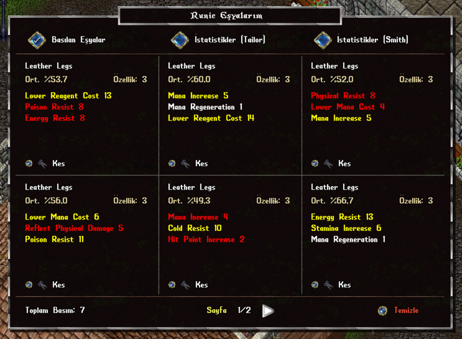 Eşya Özellikleri 2